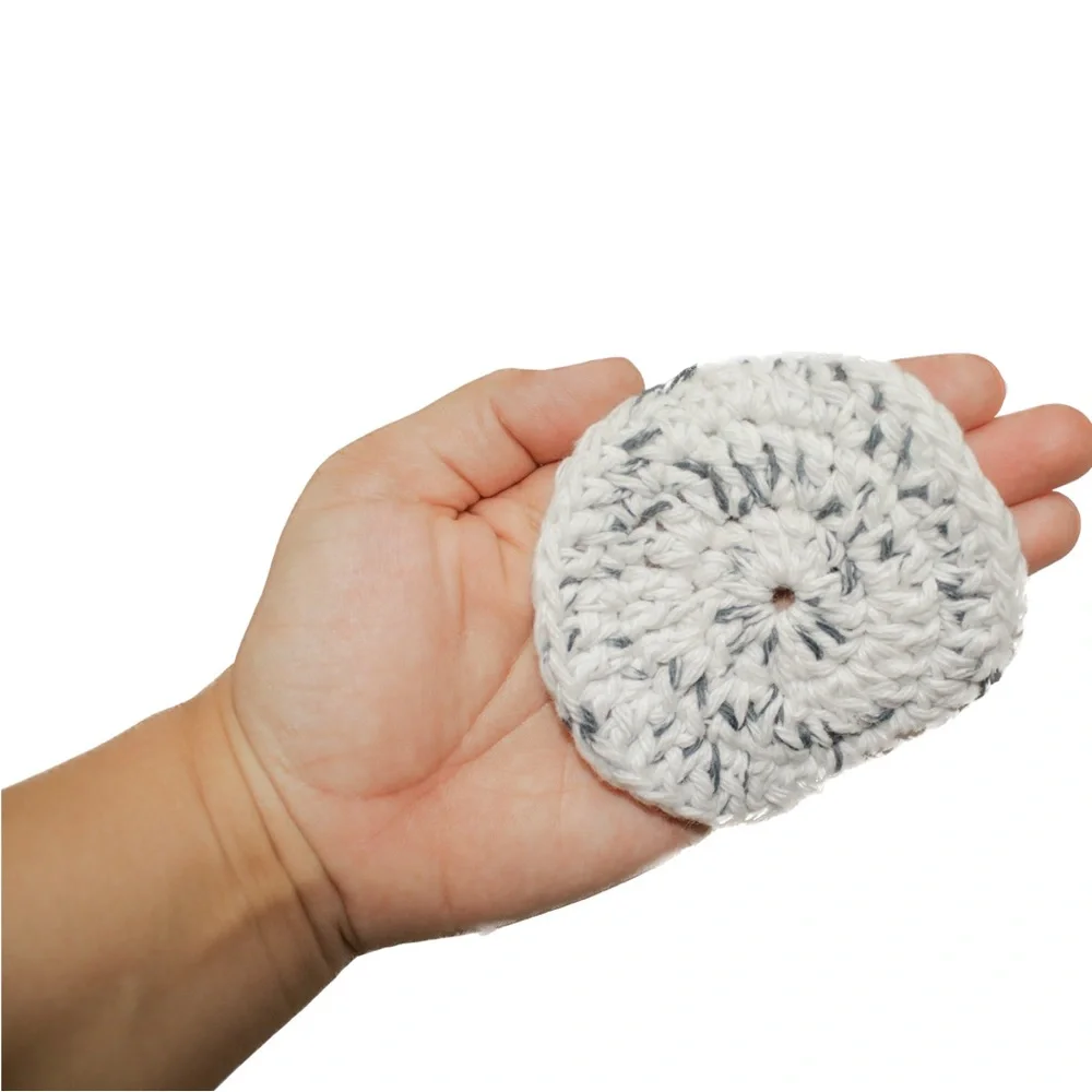 Crocheted Facial rounds Set of 10 100% Cotton Soft & Reusable